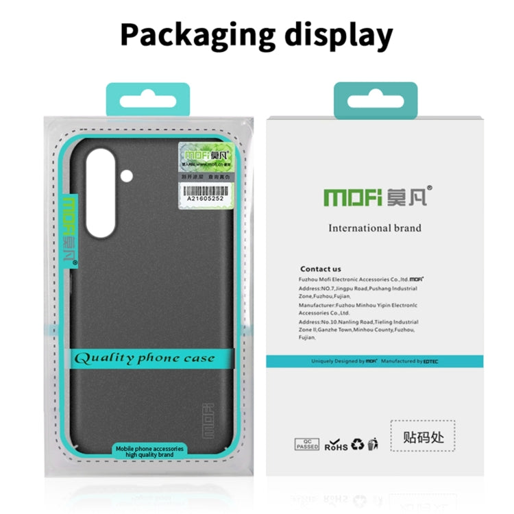 For Samsung Galaxy A55 5G MOFI Fandun Series Frosted PC Ultra-thin All-inclusive Phone Case(Gray)