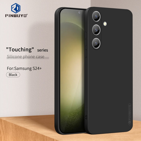 For Samsung Galaxy S24+ 5G PINWUYO Sense Series Liquid Silicone TPU Phone Case(Black)