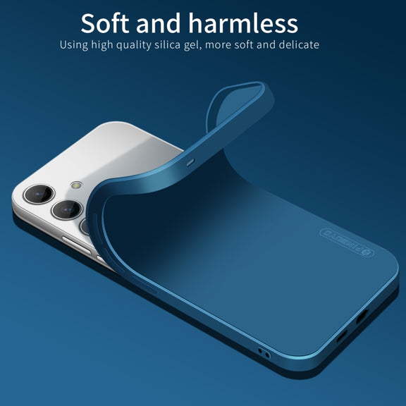 For Samsung Galaxy S24+ 5G PINWUYO Sense Series Liquid Silicone TPU Phone Case(Blue)