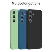 For Samsung Galaxy S24+ 5G PINWUYO Sense Series Liquid Silicone TPU Phone Case(Blue)