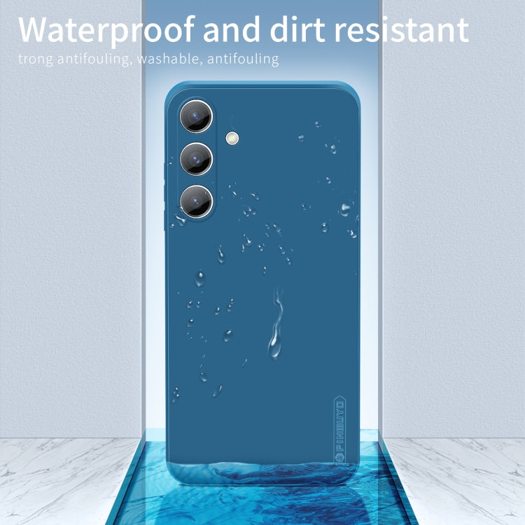 For Samsung Galaxy S25 5G PINWUYO Sense Series Liquid Silicone TPU Phone Case(Green)
