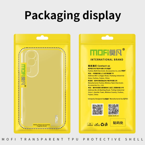 For OPPO Reno12 Global MOFI Ming Series Transparent Ultra-thin TPU Phone Case(Transparent)