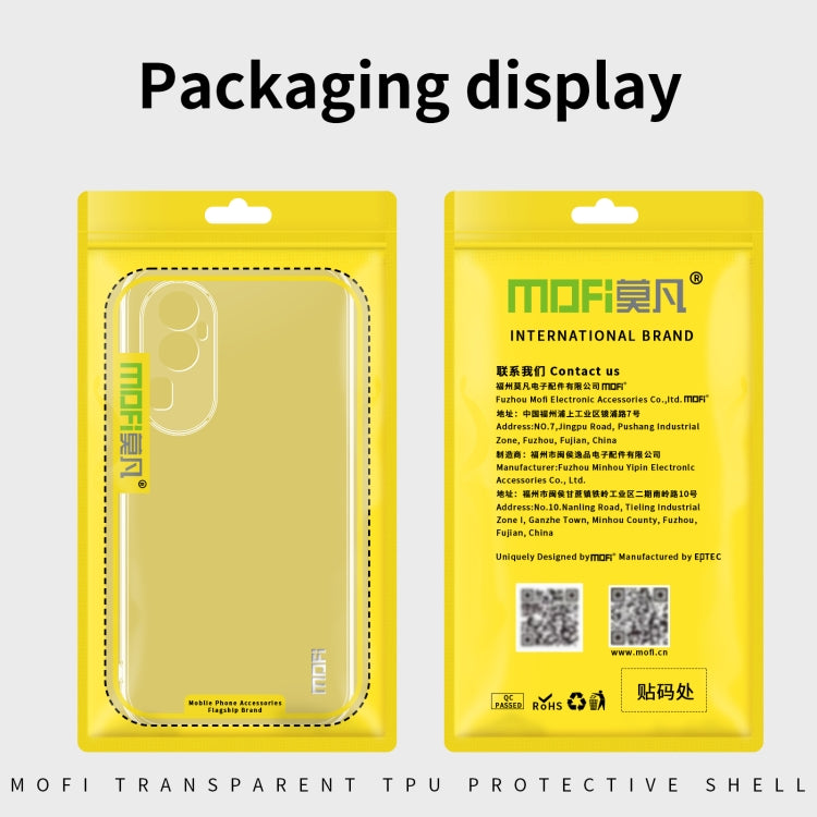 For OPPO Reno12 Pro Global MOFI Ming Series Transparent Ultra-thin TPU Phone Case(Transparent)
