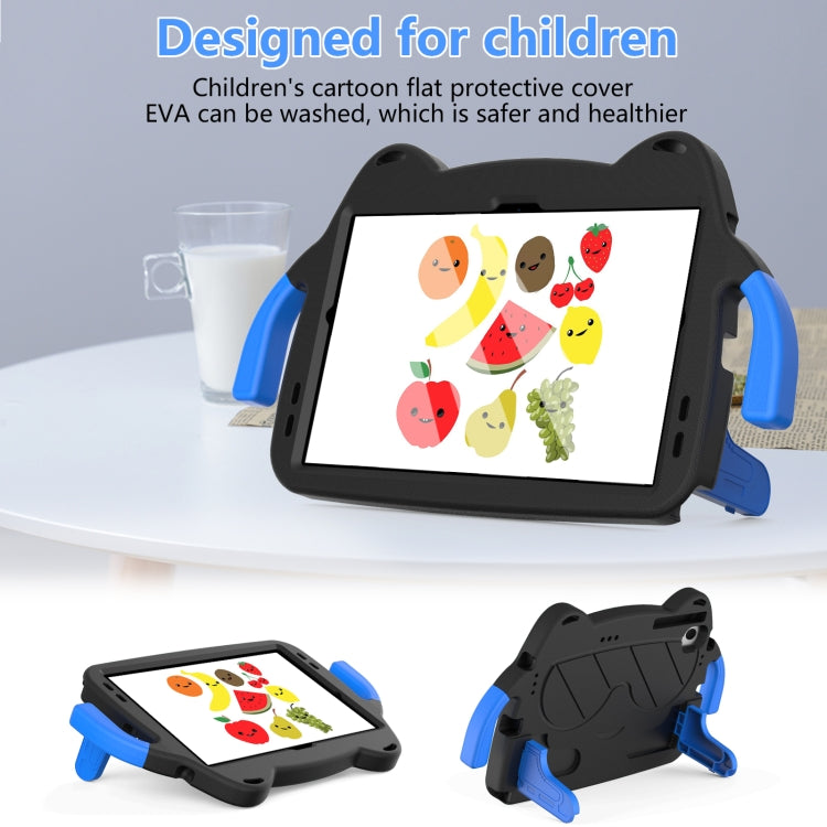 For Lenovo Tab M10 Plus TB-125 2022 Ice Baby EVA Shockproof Hard PC Tablet Case(Black+Blue)