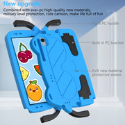 For Lenovo Tab M10 Plus TB-125 2022 Ice Baby EVA Shockproof Hard PC Tablet Case(Sky Blue+Black)