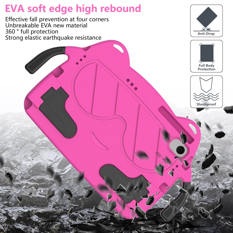 For Lenovo Tab M10 Plus TB-125 2022 Ice Baby EVA Shockproof Hard PC Tablet Case(Rose Red+Black)