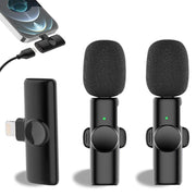 Bluetooth  Mini Microphone Wireless Lavalier Noise Reduction Microphone for iPhone / iPad, with 8 Pin Receiver & Single Microphone
