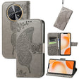 For Huawei Nova Y91 Butterfly Love Flower Embossed Leather Phone Case(Gray) - free shipping - PMC TechLife - Order now!