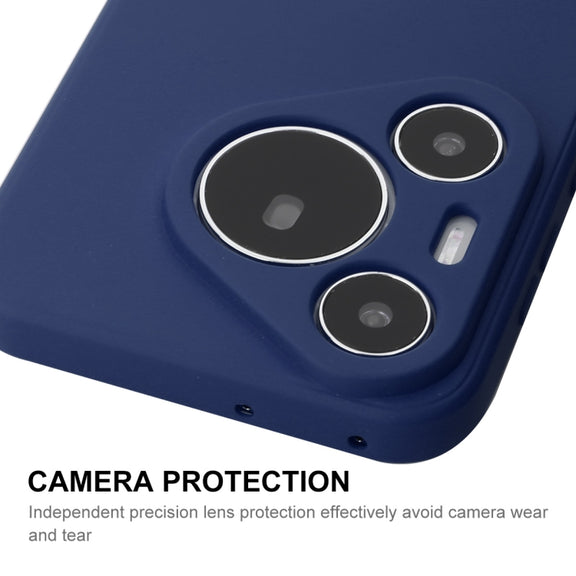 For Huawei Pura 70 ENKAY Hat-Prince Liquid Silicone Shockproof Protective Soft Case(Dark Green)