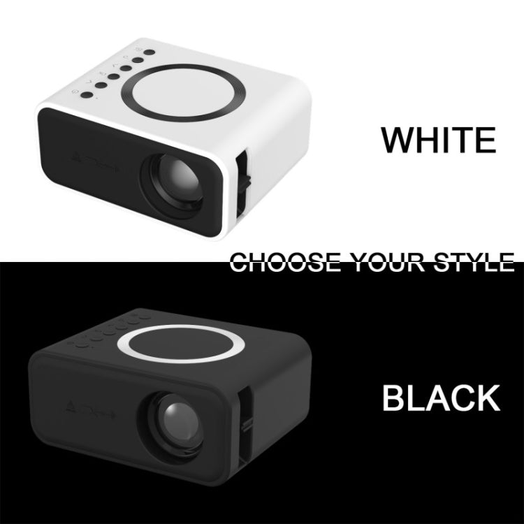 YT300 Home Multimedia Mini Remote Projector Support Mobile Phone(AU Plug White)