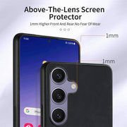 For Samsung Galaxy S25 Ultra 5G Retro Skin-feel Ring Card Wallet Phone Case(Black)