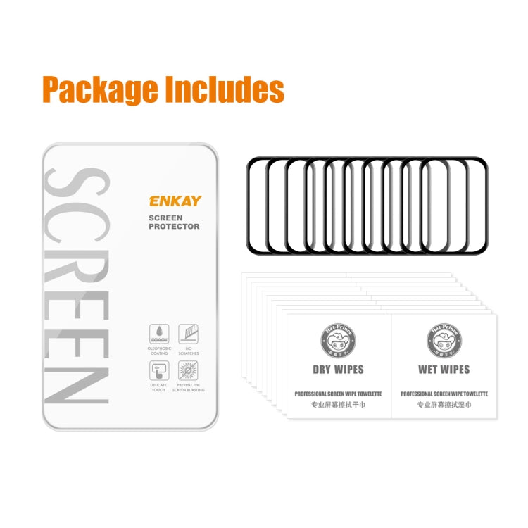 For Xiaomi Mi Band 8 Pro 10pcs ENKAY ENKAY 3D Full Coverage Soft PC Edge PMMA HD Screen Film