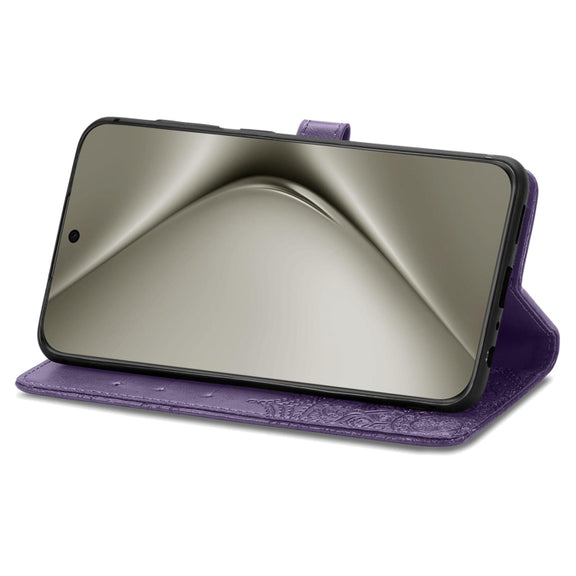 For Huawei Pura 70 Pro+ Mandala Flower Embossed Leather Phone Case(Purple)