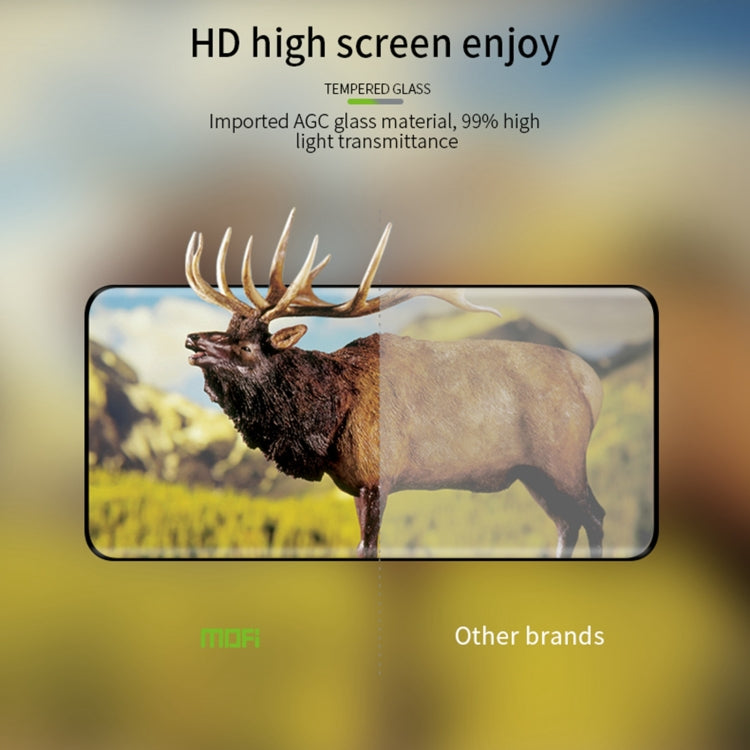 For Honor Magic Vs2 MOFI 9H 3D Hot Bending Tempered Glass Film(Black)