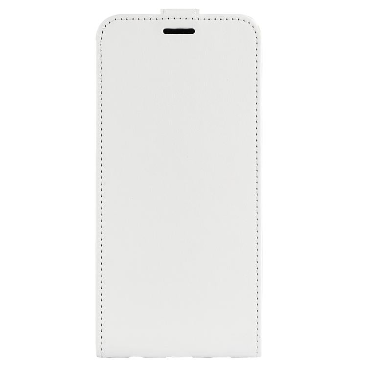 For iPhone 16e R64 Texture Single Vertical Flip Leather Phone Case(White)