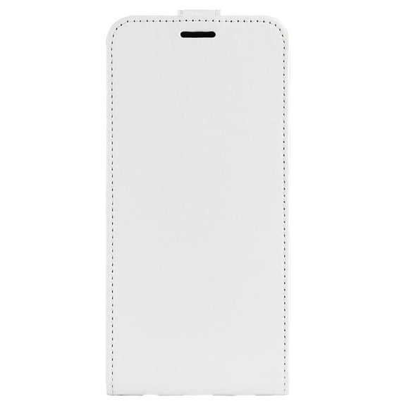 For iPhone 16e R64 Texture Single Vertical Flip Leather Phone Case(White)