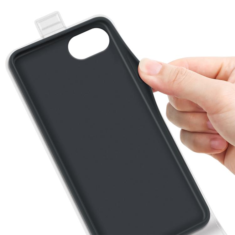 For iPhone 16e R64 Texture Single Vertical Flip Leather Phone Case(White)
