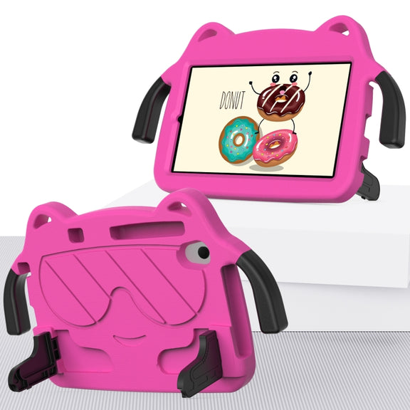 For Huawei MediaPad M5 Lite 8.0 Ice Baby EVA Shockproof Hard PC Tablet Case(Rose Red+Black)