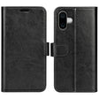 For iPhone 16 Plus R64 Texture Horizontal Flip Leather Phone Case(Black) - iPhone 16 Plus Cases by PMC TechLife | Online Shopping South Africa | PMC TechLife | Buy Now Pay Later Mobicred