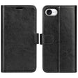 For iPhone 16e R64 Texture Horizontal Flip Leather Phone Case(Black) - iPhone 16e Cases by PMC TechLife | Online Shopping South Africa | PMC TechLife | Buy Now Pay Later Mobicred