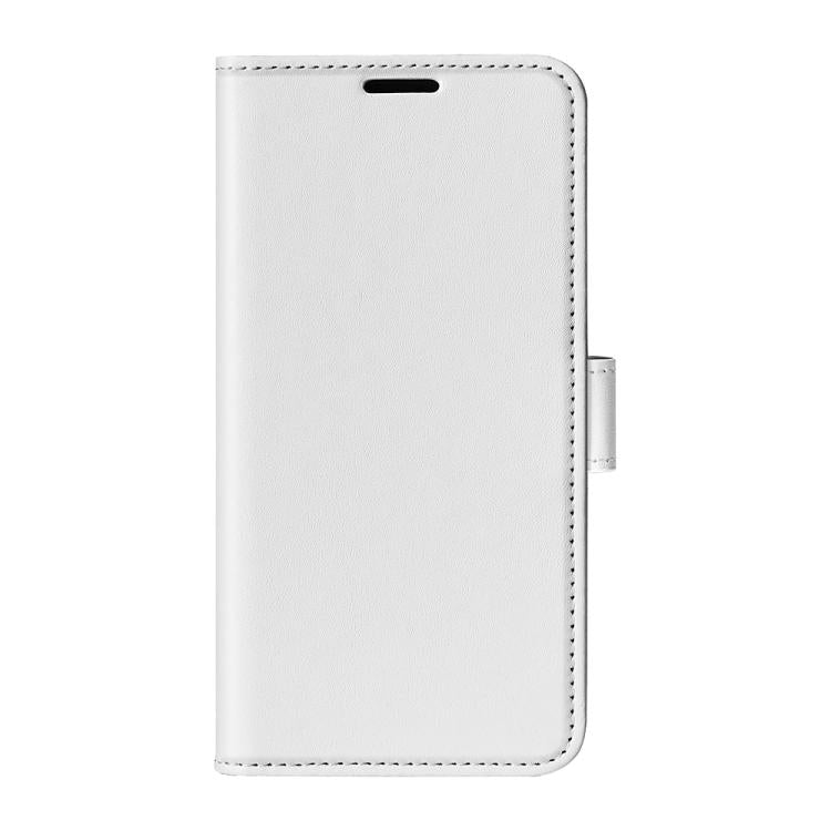 For iPhone 16e R64 Texture Horizontal Flip Leather Phone Case(White)