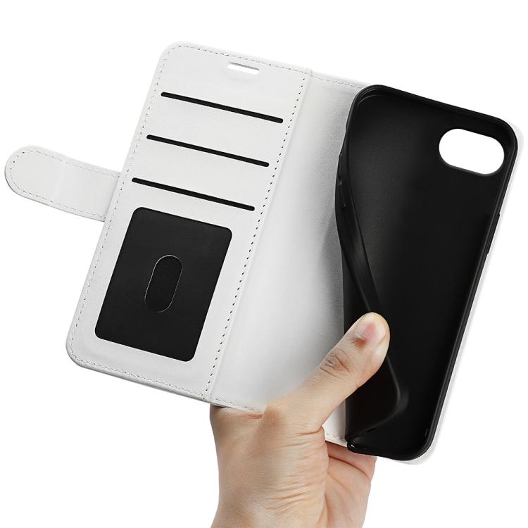 For iPhone 16e R64 Texture Horizontal Flip Leather Phone Case(White)