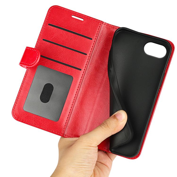 For iPhone 16e R64 Texture Horizontal Flip Leather Phone Case(Red)