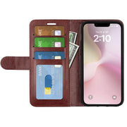 For iPhone 16e R64 Texture Horizontal Flip Leather Phone Case(Brown)