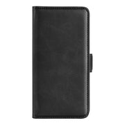 For iPhone 16e Dual-side Magnetic Buckle Horizontal Flip Leather Phone Case(Black)