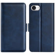 For iPhone 16e Dual-side Magnetic Buckle Horizontal Flip Leather Phone Case(Dark Blue) - iPhone 16e Cases by PMC TechLife | Online Shopping South Africa | PMC TechLife | Buy Now Pay Later Mobicred
