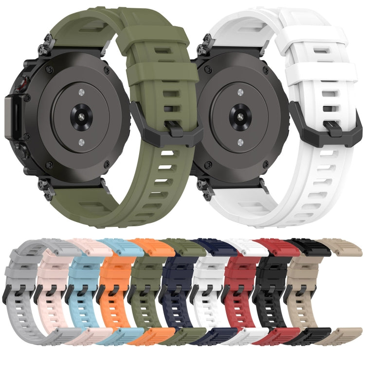 For Amazfit T-Rex Ultra Silicone Sports Watch Band(Desert Yellow)