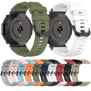 For Amazfit T-Rex Ultra Silicone Sports Watch Band(Black)