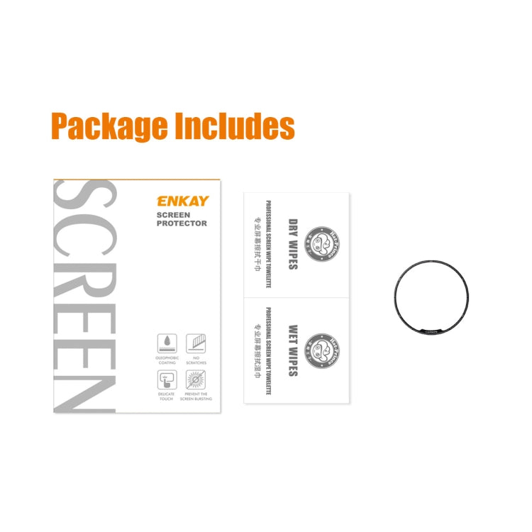 For Garmin Fenix 7 Pro ENKAY 3D Full Coverage Soft PC Edge PMMA HD Screen Protector Film