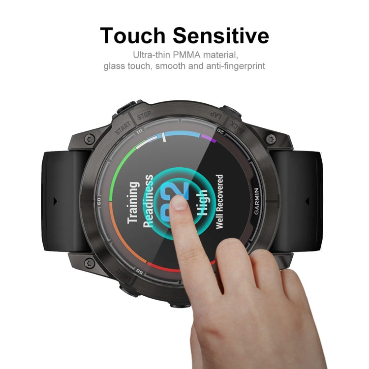 For Garmin Fenix 7S Pro ENKAY 3D Full Coverage Soft PC Edge PMMA HD Screen Protector Film