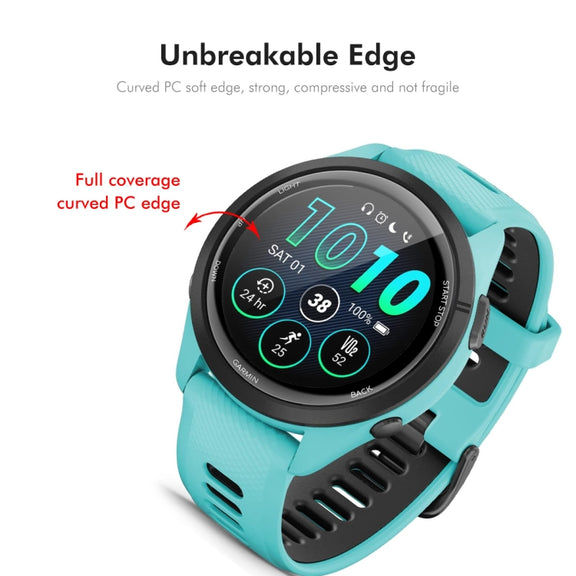 For Garmin Forerunner 265S ENKAY 3D Full Coverage Soft PC Edge PMMA HD Screen Protector Film