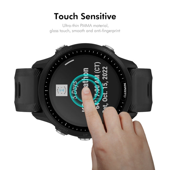 For Garmin Forerunner 955 / 955 Solar ENKAY 3D Full Coverage Soft PC Edge PMMA HD Screen Protector Film