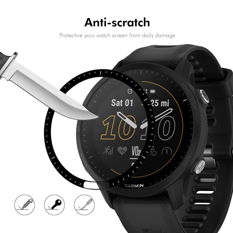 For Garmin Forerunner 955 / 955 Solar ENKAY 3D Full Coverage Soft PC Edge PMMA HD Screen Protector Film
