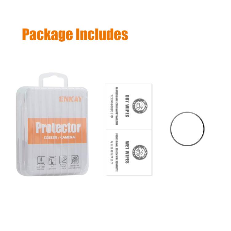 For Garmin Instinct E 45mm ENKAY 3D Full Coverage Soft PC Edge PMMA HD Screen Protector Film