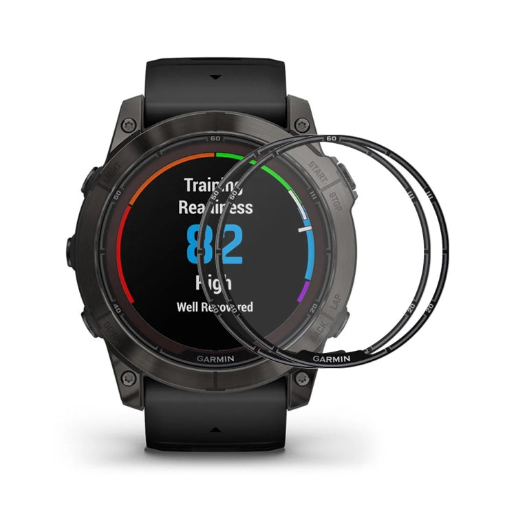 For Garmin Fenix 7S Pro 2pcs ENKAY 3D Full Coverage Soft PC Edge PMMA HD Screen Protector Film