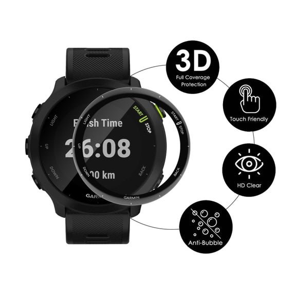For Garmin Forerunner 158 2pcs ENKAY 3D Full Coverage Soft PC Edge PMMA HD Screen Protector Film