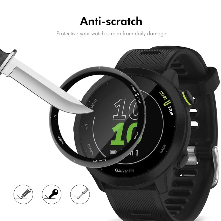 For Garmin Forerunner 158 2pcs ENKAY 3D Full Coverage Soft PC Edge PMMA HD Screen Protector Film