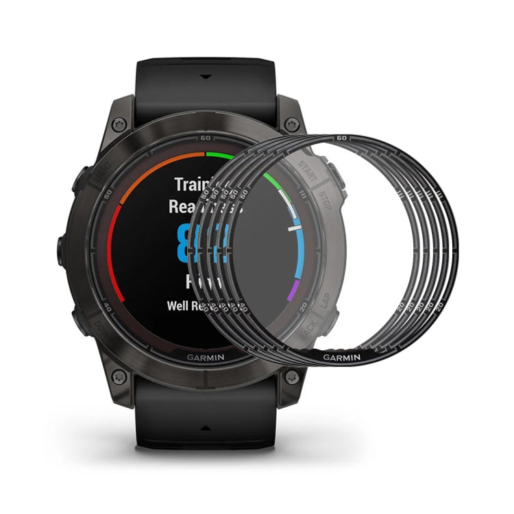 For Garmin Fenix 7X Pro 5pcs ENKAY 3D Full Coverage Soft PC Edge PMMA HD Screen Protector Film
