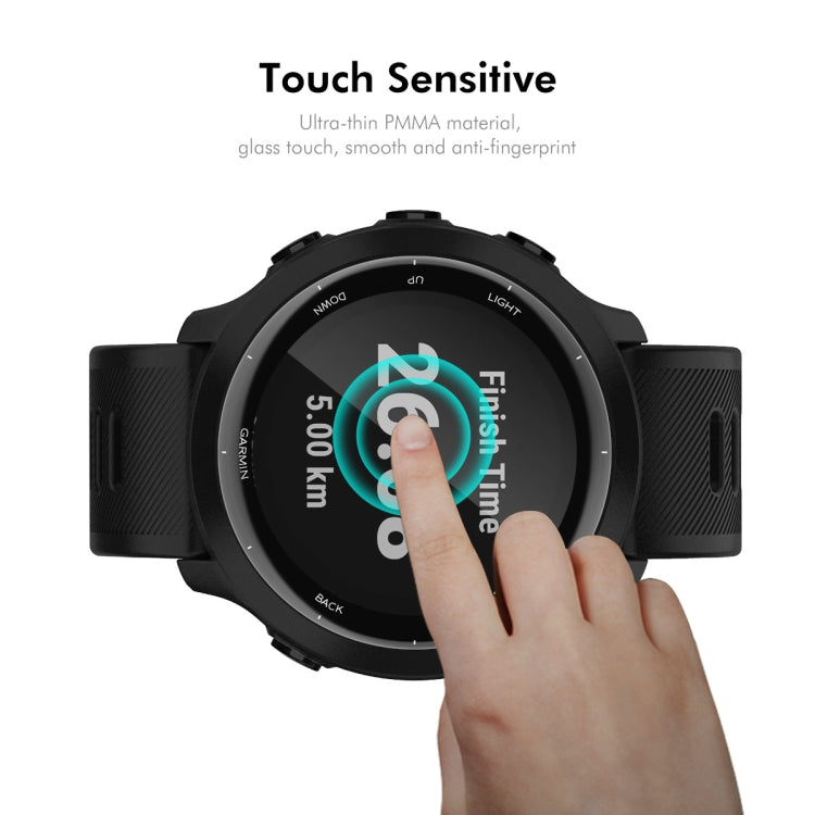 For Garmin Forerunner 158 5pcs ENKAY 3D Full Coverage Soft PC Edge PMMA HD Screen Protector Film
