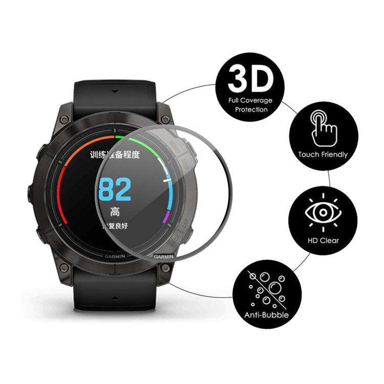For Garmin Epix Pro Gen 2 47mm 10pcs ENKAY 3D Full Coverage Soft PC Edge PMMA HD Screen Protector Film