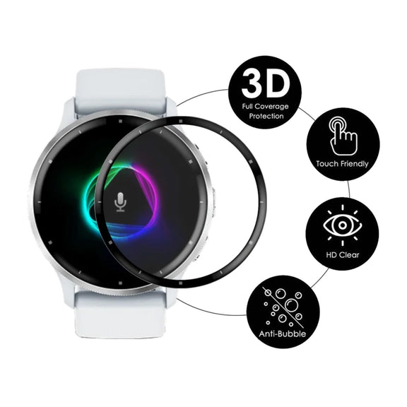 For Garmin Venu 3 10pcs ENKAY 3D Full Coverage Soft PC Edge PMMA HD Screen Protector Film