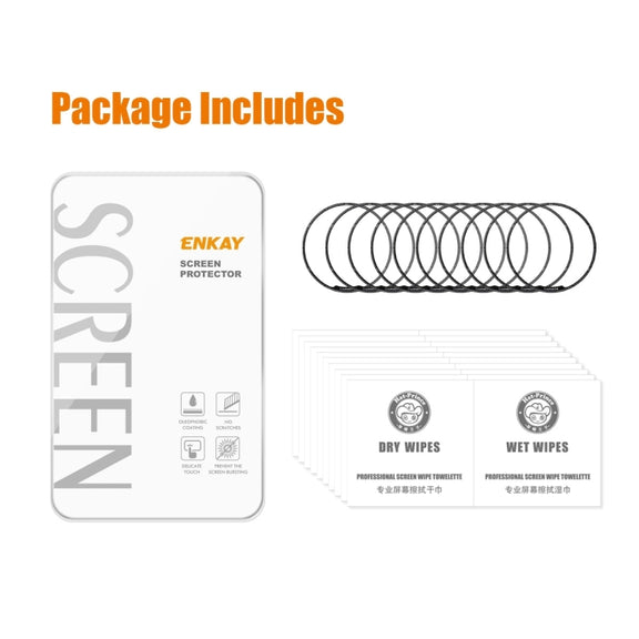 For Garmin Fenix 7X Pro 10pcs ENKAY 3D Full Coverage Soft PC Edge PMMA HD Screen Protector Film