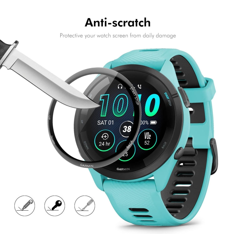 For Garmin Forerunner 265S 10pcs ENKAY 3D Full Coverage Soft PC Edge PMMA HD Screen Protector Film