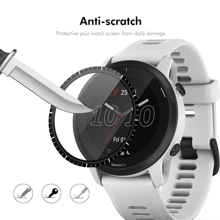 For Garmin Forerunner 945 10pcs ENKAY 3D Full Coverage Soft PC Edge PMMA HD Screen Protector Film