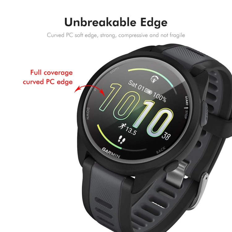For Garmin Forerunner 165 / 165 Music 10pcs ENKAY 3D Full Coverage Soft PC Edge PMMA HD Screen Protector Film