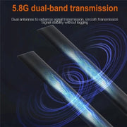 009 200m HD Video Transmitter Receiver WIFI 5.8 Wireless Display Dongle Adapter(UK Plug)